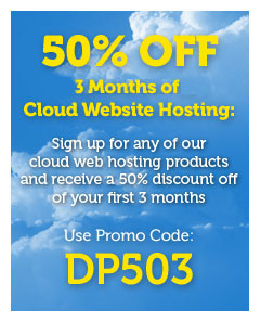 50% off 3 Months of Free Cloud Website Hosting