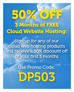 50% off 3 Months of Free Cloud Website Hosting